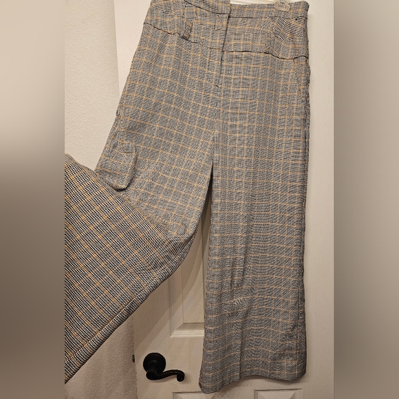 New York & Company 7th Avenue Plaid Wide-Leg Trousers - Picture 5 of 5